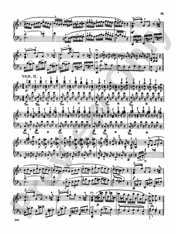Mozart Variations, Complete 6 Variations on "Salve tu domine" by Paisiello, K. 398 Part
