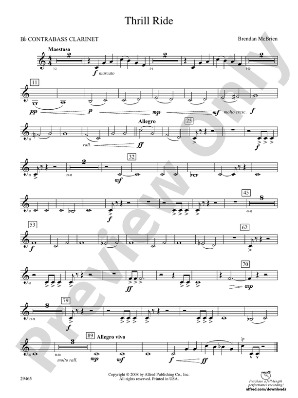 Thrill Ride (wp) Bflat Contrabass (wp) Bflat Contrabass
