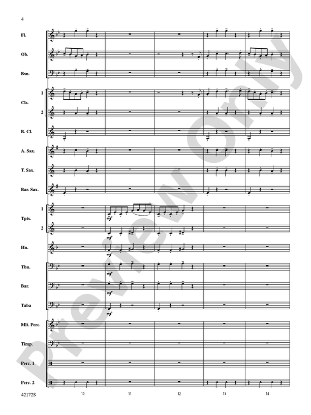 Spoon River Concert Band Conductor Score & Parts Percy Aldridge