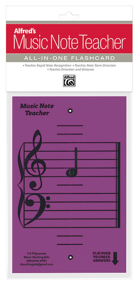 Alfred's Music Note Teacher: All-In-One Flashcard (Purple)