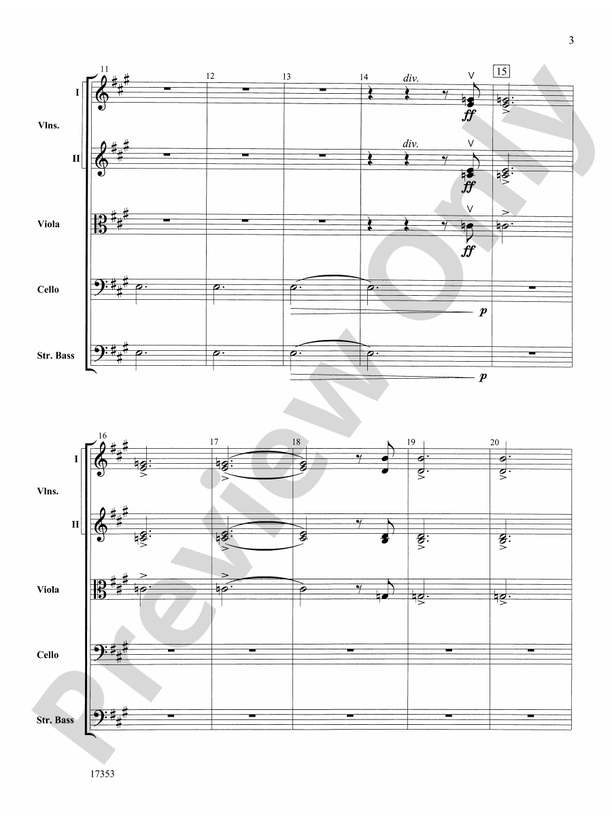 Capriccio Italien: Score