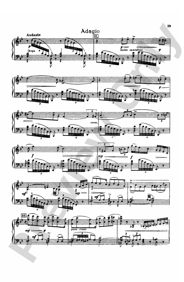 Tchaikovsky The Sleeping Beauty Op 66 3 Pas De Six Part Digital Sheet Music Download 0334