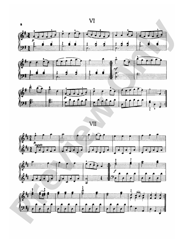 Haydn: A First Haydn Book: German Dance No. 6 Part - Digital Sheet ...