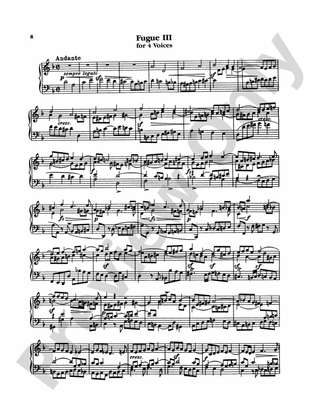 Bach: The Art of the Fugue (Ed. Carl Czerny): Fugue III Part - Digital ...