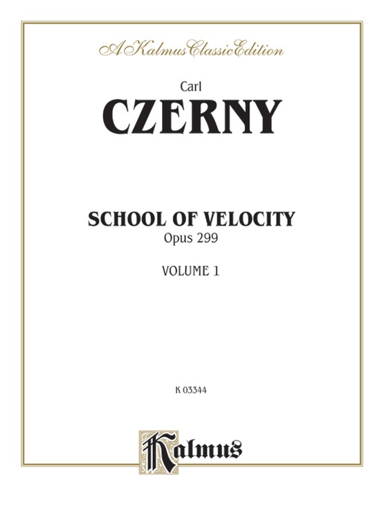 School of Velocity, Opus 299, Volume I