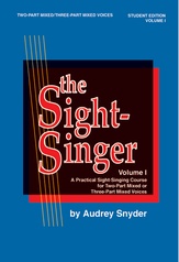 The Sight-Singer, Volume I for Two-Part Mixed/Three-Part Mixed Voices