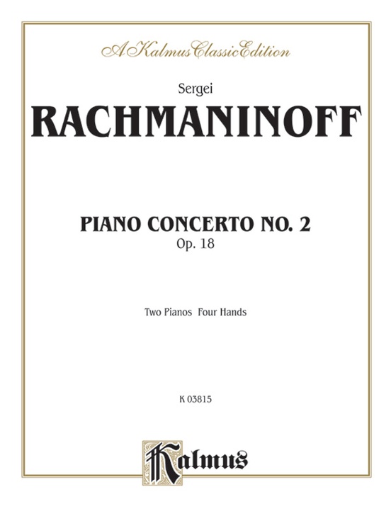 Rachmaninoff: Piano Concerto No. 2 in C Minor, Op. 18: Piano Duo