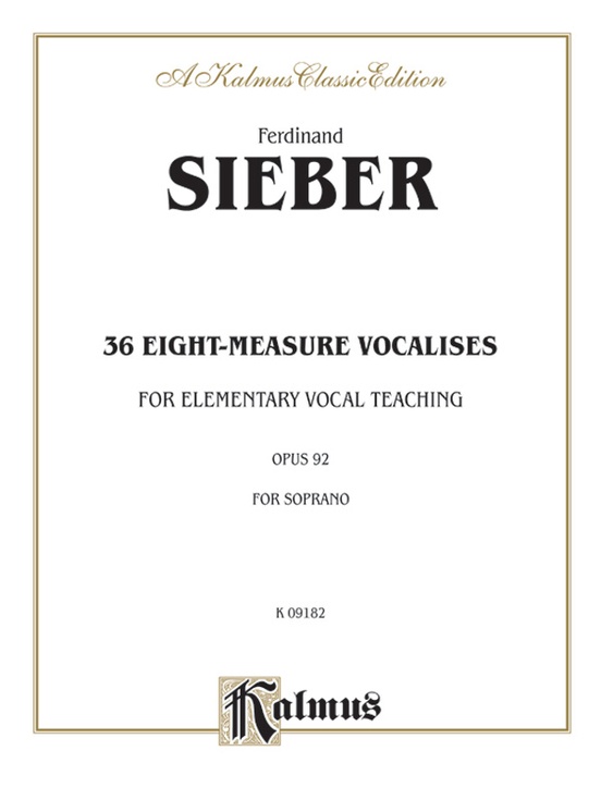 36 Eight-Measure Vocalises for Elementary Teaching, Opus 92