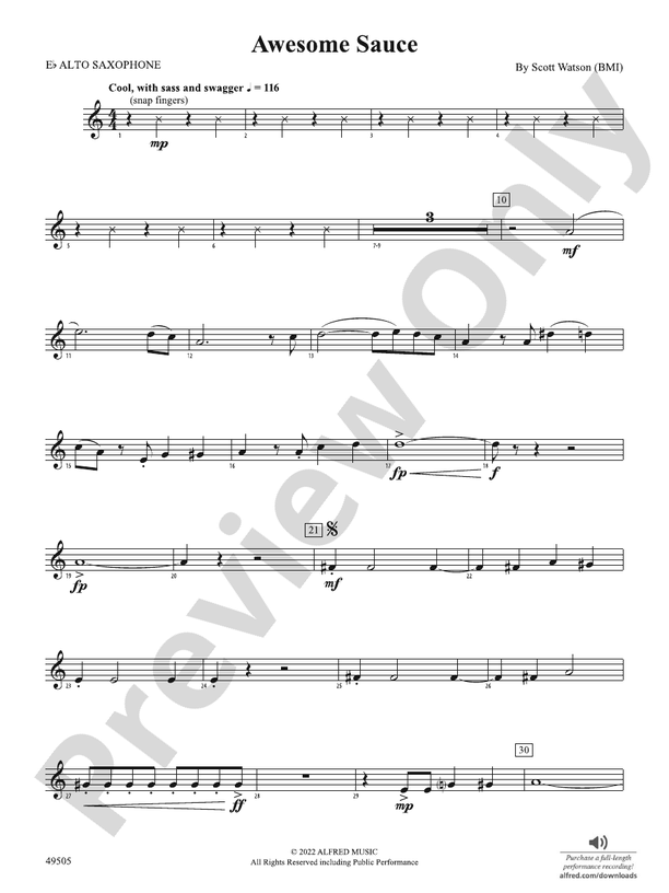 Awesome Sauce: E-flat Alto Saxophone