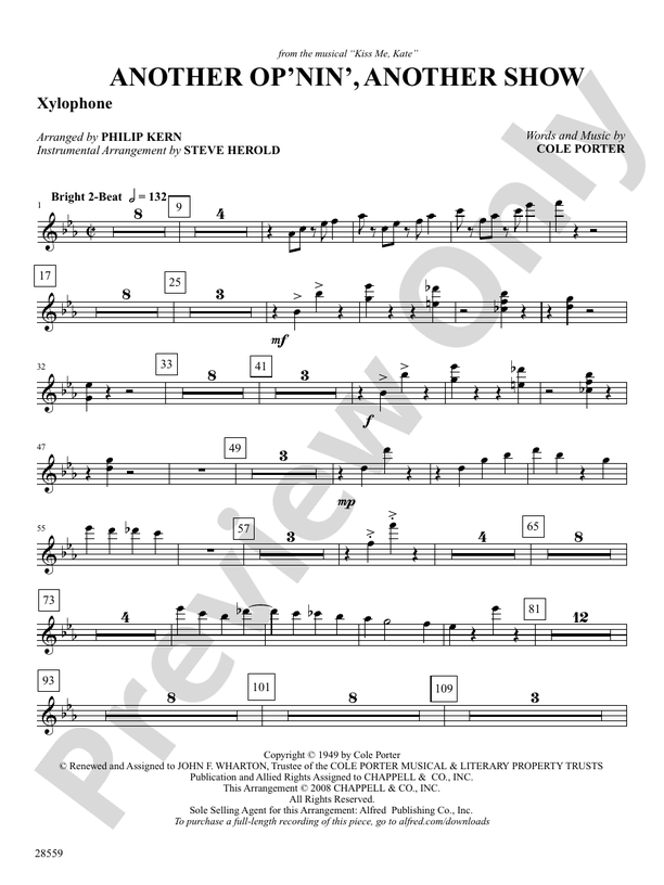 Another Op nin Another Show Xylophone Xylophone Part Digital