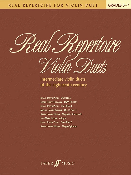Real Repertoire for Violin Duets