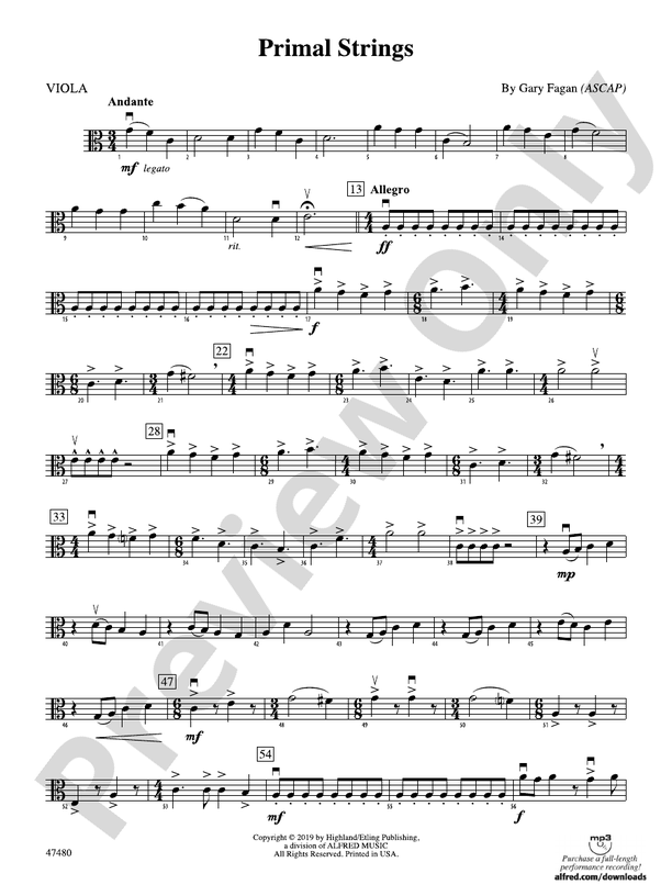 Primal Strings Viola Viola Part Digital Sheet Music Download