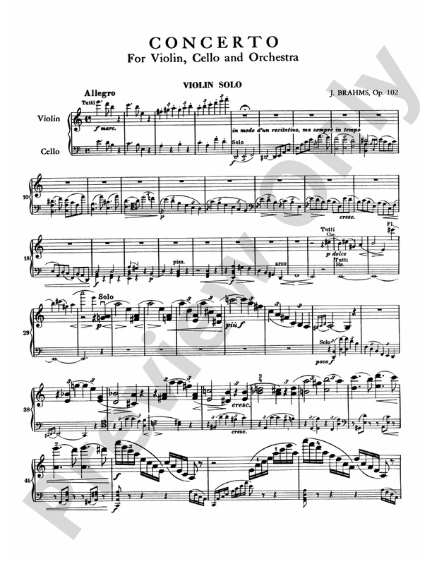 Brahms: Double Concerto in A Minor, Op. 102