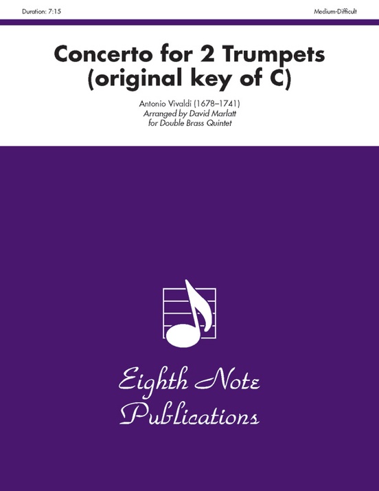 Concerto for 2 Trumpets (original key of C)