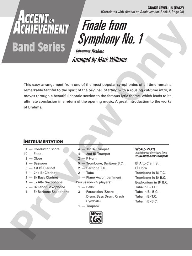 Finale from Brahms's Symphony No. 1