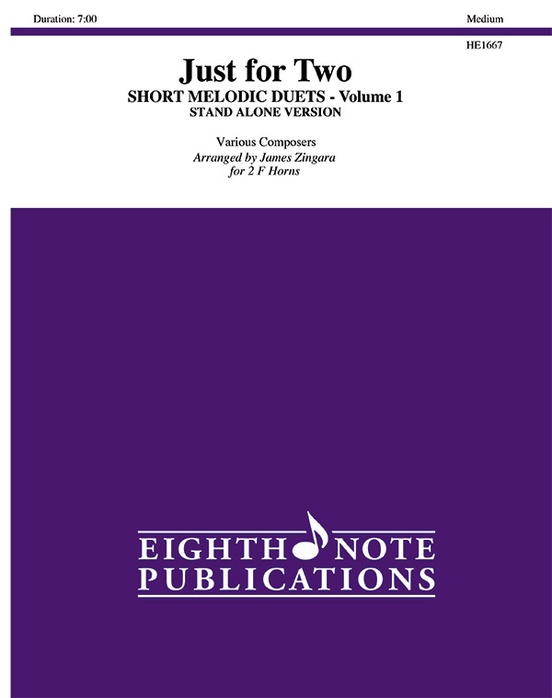 Just for Two: Short Melodic Duets, Volume 1 (stand alone version)