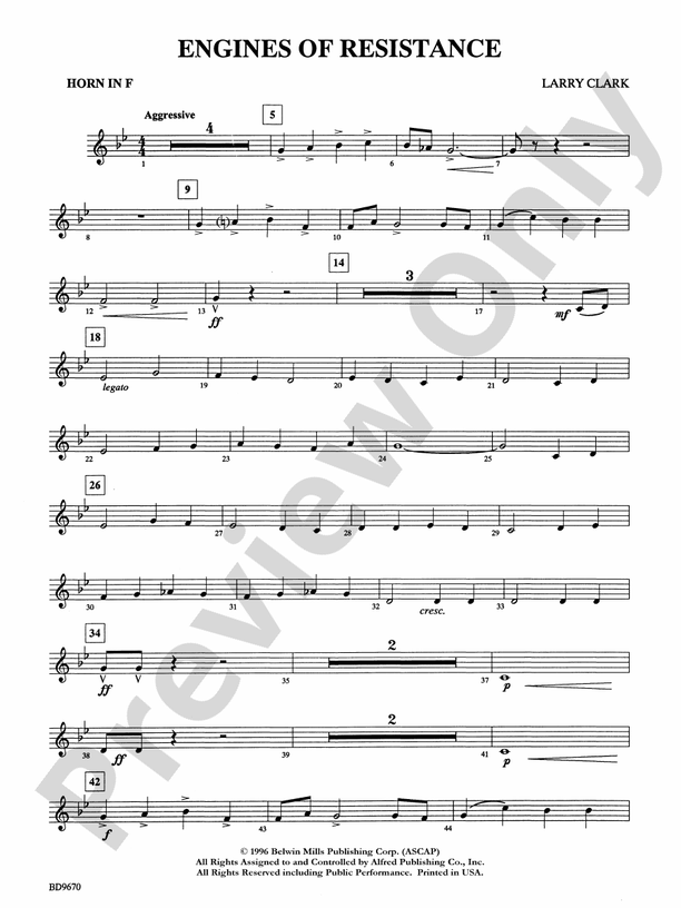 Engines of Resistance 1st F Horn 1st F Horn Part Digital Sheet