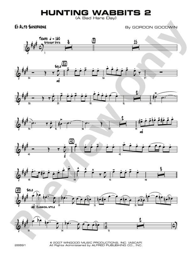 週刊誌 HUNTING WABBITS 2 ( A BAD HARE DAY ) Hunting Wabbits 2 (A Bad Hare Day): Jazz Ensemble Conductor