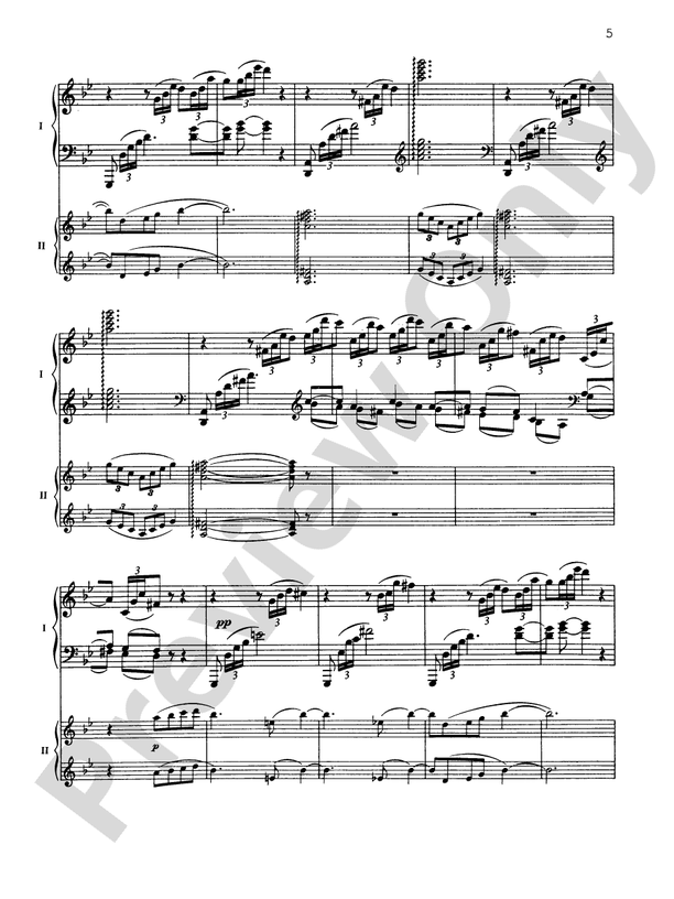 Fantaisie-tableaux (Suite No. 1), Opus 5 - I. Barcarolle - Piano Duo (2 Pianos, 4 Hands)