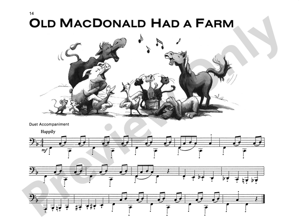 Old MacDonald Had a Farm - Piano Solo (with Optional Duet Accompaniments)
