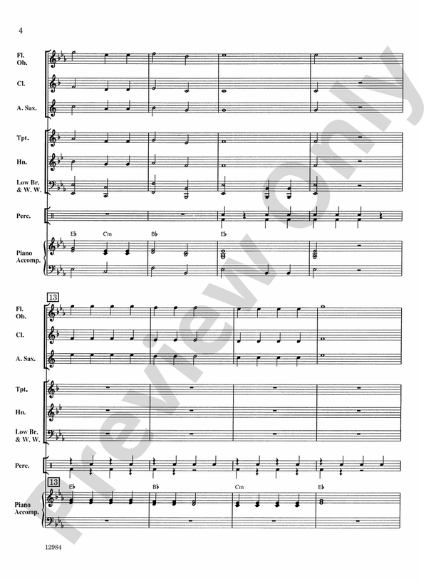 first-christmas-march-score-concert-band-score-digital-sheet-music-download