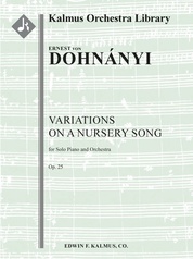 Variations on a Nursery Song, Op. 25