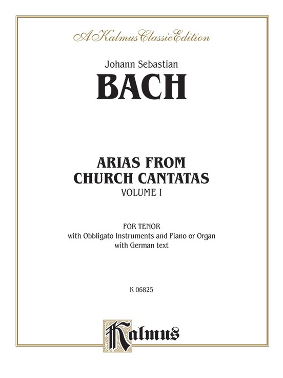 Arias from Church Cantatas, Volume I (12 Arias)