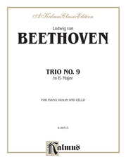 Beethoven: Trio No. 9, in E flat Major (for piano, violin, and cello)