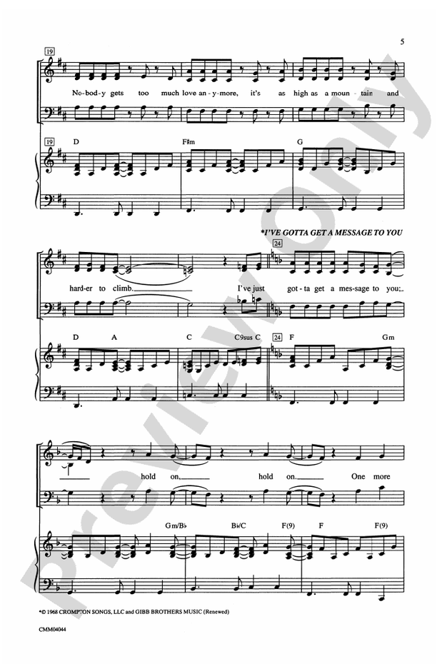 Stayin' Alive (A Medley of Hit Songs Recorded by the Bee Gees)