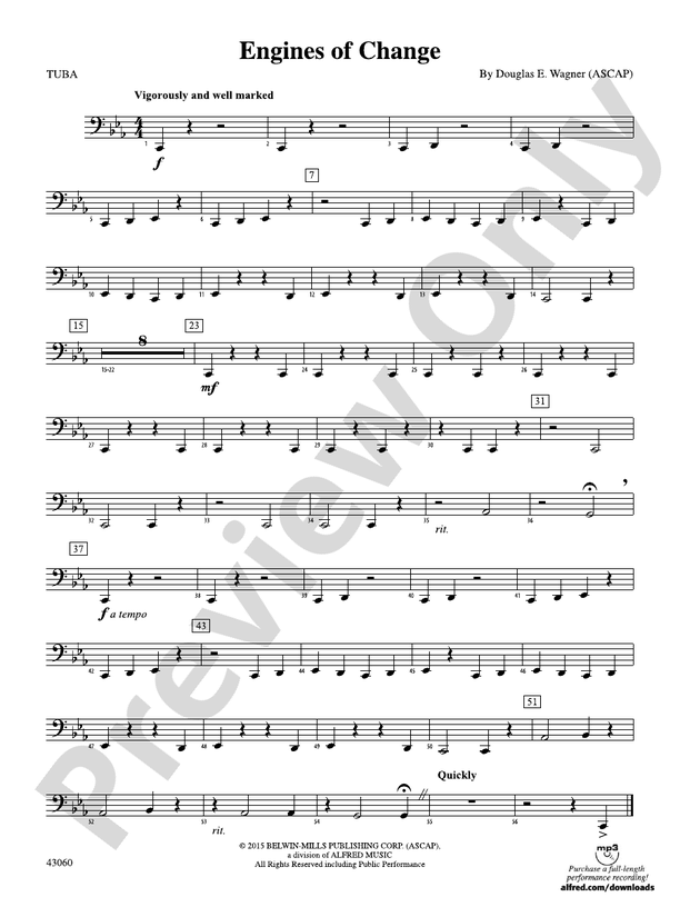 Engines of Change Tuba Tuba Part Digital Sheet Music Download