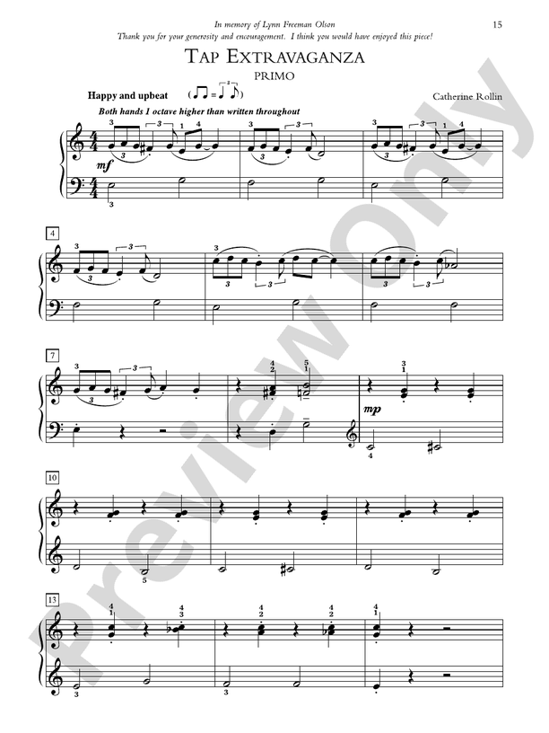 Tap Extravaganza - Piano Duet (1 Piano, 4 Hands)