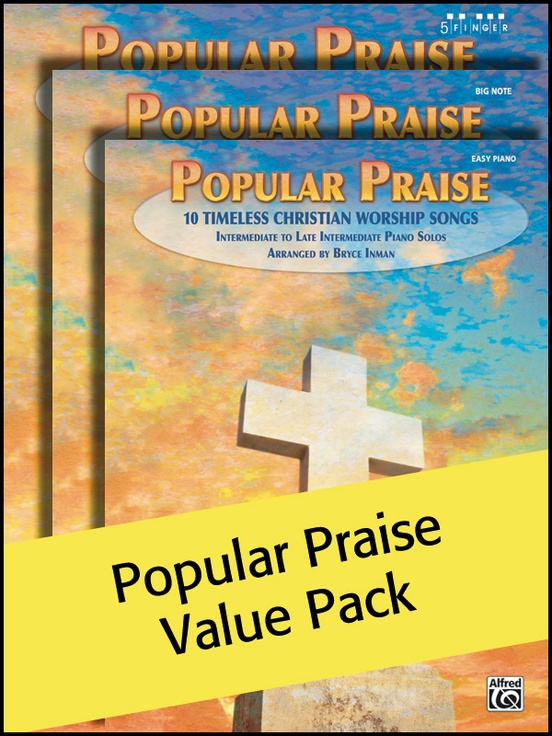 Popular Praise 5 Finger/Big Note/Easy Piano (Value Pack)