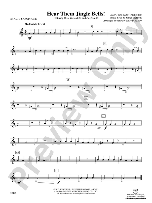 Jingle Bells: E-flat Alto Saxophone, Jingle Bells - valleyresorts