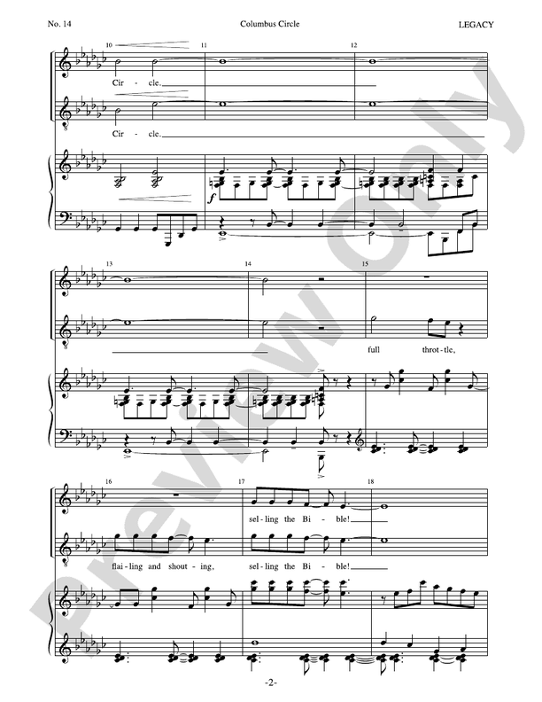 Columbus Circle Piano Stephen Flaherty Digital Sheet Music Download