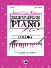 David Carr Glover Method for Piano: Theory, Level 3