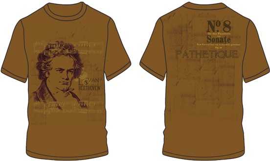 Beethoven Sonate No. 8 T-Shirt (Medium)