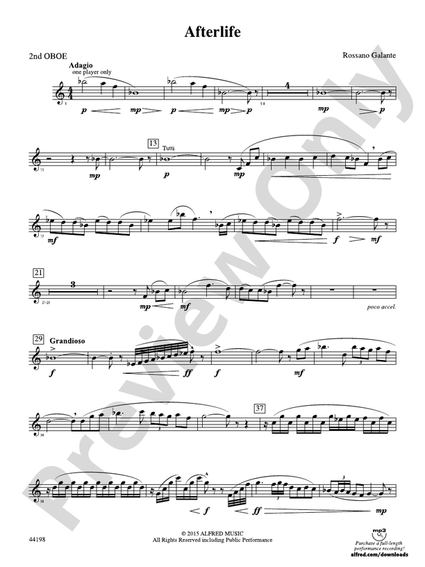 Afterlife: 2nd Bassoon: 2nd Bassoon Part - Digital Sheet Music