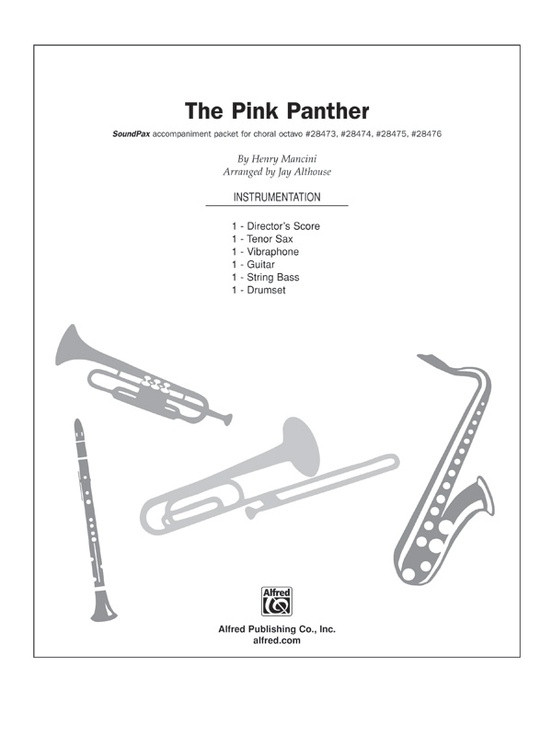 Pink panther tenor store saxophone sheet music