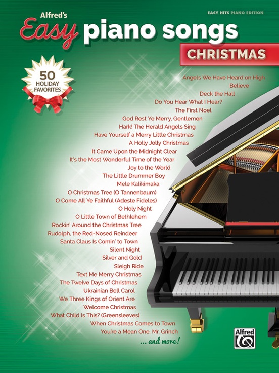 Alfred S Easy Piano Songs Christmas Piano Vocal Guitar Book