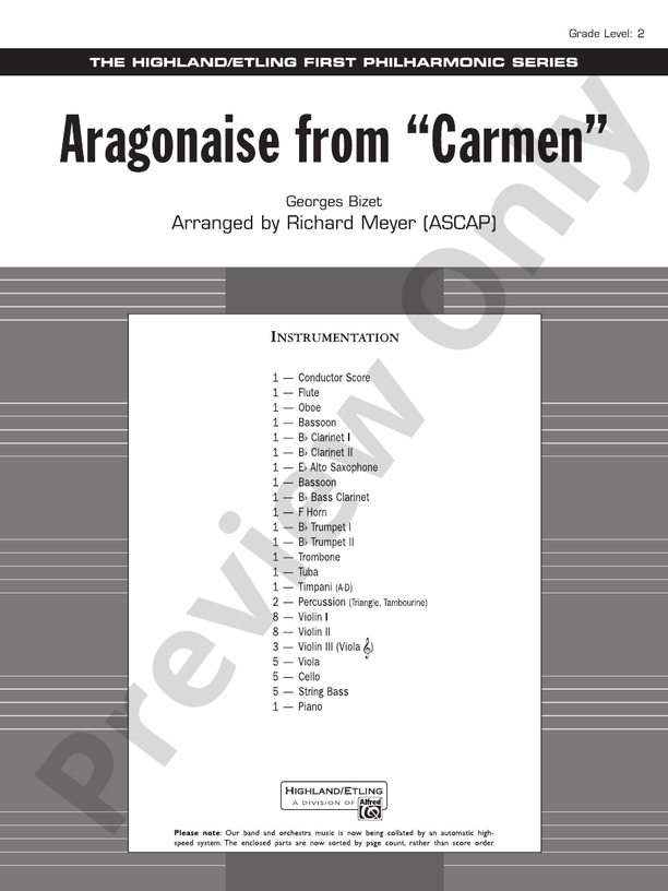 Aragonaise from Carmen