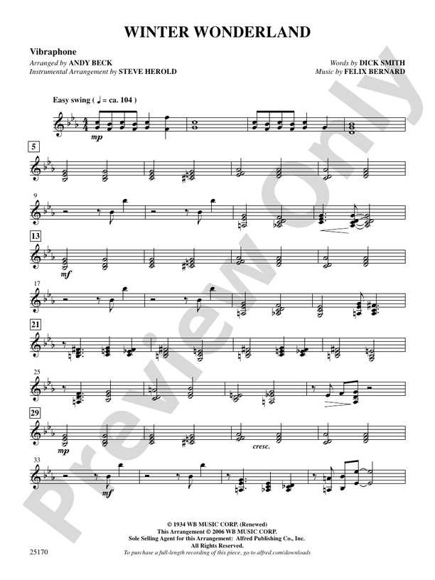 Winter Wonderland: Vibraphone