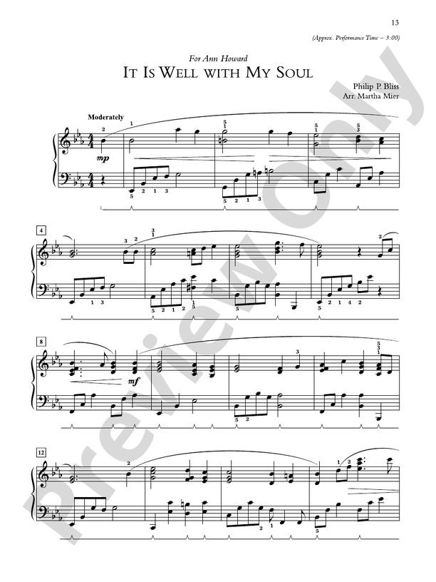It Is Well with My Soul - Piano Solo