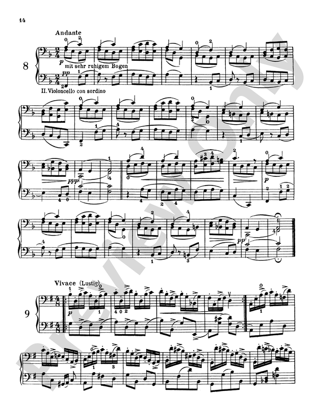 Faktisk Først Marine Popper: Fifteen Etudes for Cello, Op. 76: Etude No. 8 Part - Digital Sheet  Music Download