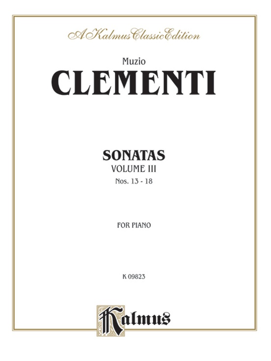 Piano Sonatas, Volume III (Nos. 13-18)