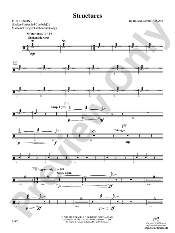 Structures 2nd Percussion 2nd Percussion Part Digital Sheet Music