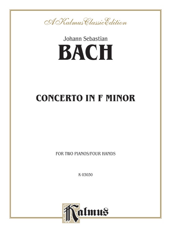 Bach: Piano Concerto in F Minor