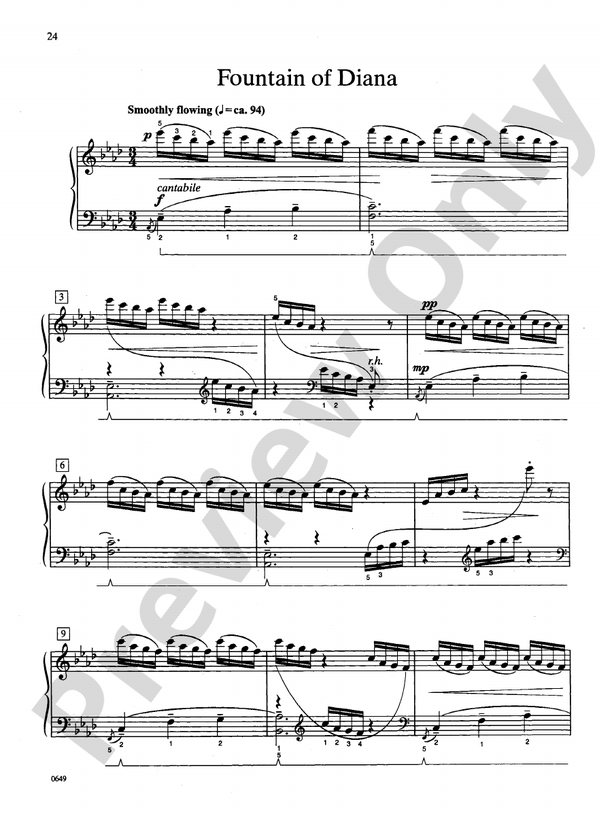 Fountain of Diana - Piano Solo