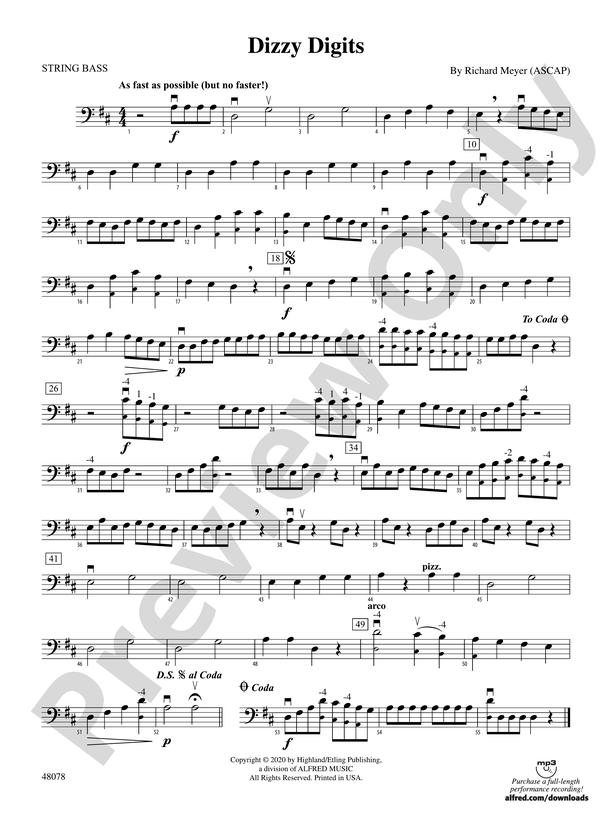 Night Shift: String Bass by Richard Meyer - Double Bass - Digital Sheet  Music