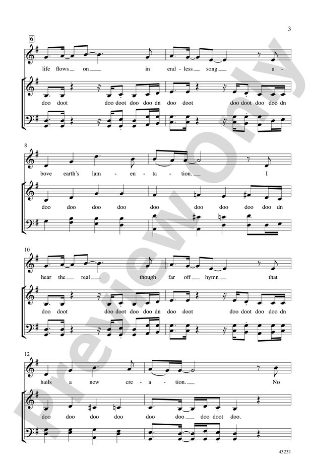 How Can I Keep From Singing Satb Choral Octavo Digital Sheet Music