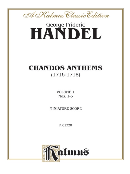 Chandos Anthems: 1. O Be Joyful in the Lord 2. In the Lord I Put My Trust 3. Have Mercy Upon Me